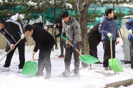 장안구&#44; 신속한 제설작업 실시